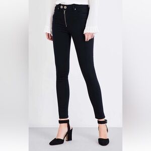 Sandro Jeans Visible Seam Black High Rise Skinny 4